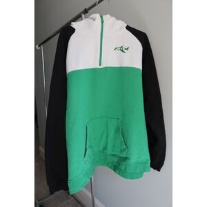 New York Jets NFL Hoodie White Green Black Mens 1/4 Zip Pullover New Era 3XL